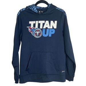 Tennessee Titans Zubaz NFL Team Apparel Hoodie Pullover Mens Small‎